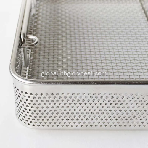 Stainless Steel Basket Customize Stainless Steel Medical Disinfection Basket Factory